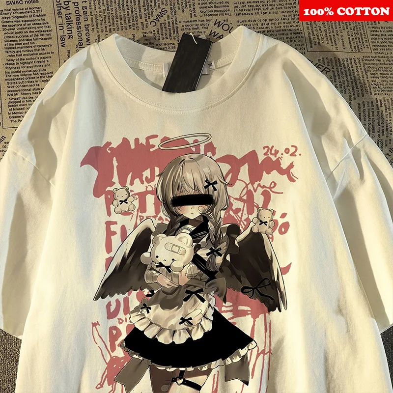 Women's 'There's Nothing' Print Tee - Aesthetic Casual Crewneck, Harajuku Style, Short Sleeve