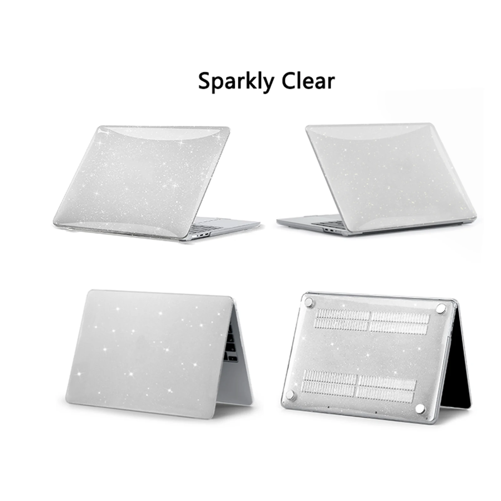 EooCoo Case for MacBook Air 13 inch M4 2025 2024-2022 Release M3 M2 A3240 A3113 A2681 for Mac Air 13.6 inch Glitter Hard Shell