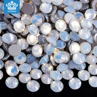 Blinginbox ss3-ss34 White Opal 3D Nail Art Rhinestones Flatback Glass Strass Crystal Non Hot Fix Rhinestone For DIY Nails H0007 1
