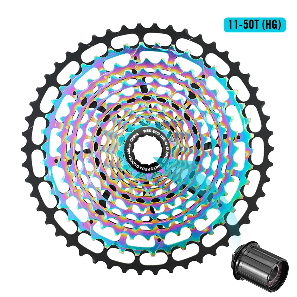 SPEDAO 12s Cassette 10-50T 12 speed CNC MTB Bike Freeewheel 11-50T