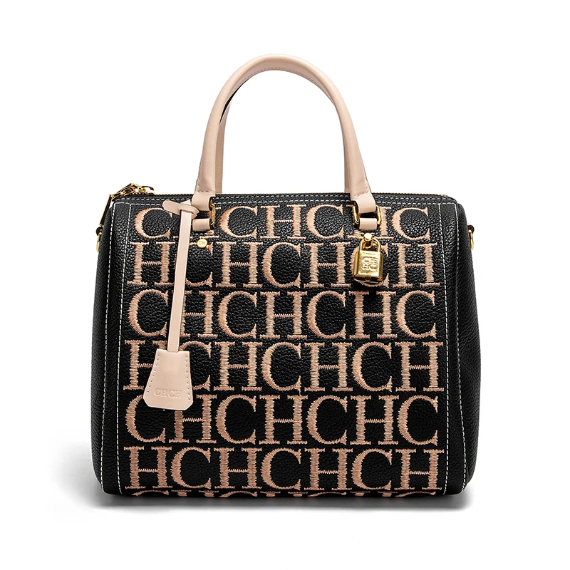 حقيبة كتف نسائية من CHCH بتصميم حروف مطرزة جديدة ح...