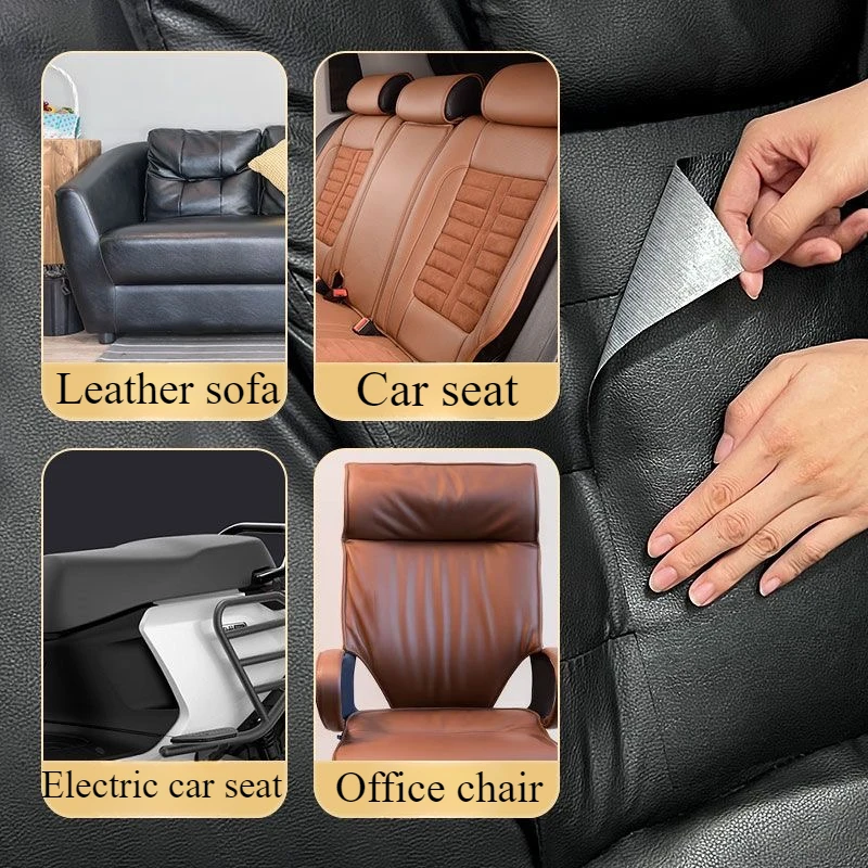 300x50CM PU 가죽 자체 접착 소파 가죽 수리 DIY 가구 수리 보조금 갱신 스티커 자동차 오토바이 좌석 수리