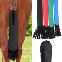 Anti-mosquito Breathable Non-woven Fabric Horse Tail Protector Drawstring Horse Tail Bag with Fringe Horse Accessories 1