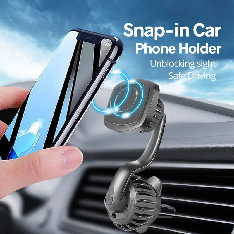 

Magnetic Car Phone Holder Mount Car Vent Phone Mount 360 Rotate Bracket For IPhone 13 Mobile Phone for Samsung Xiaomi