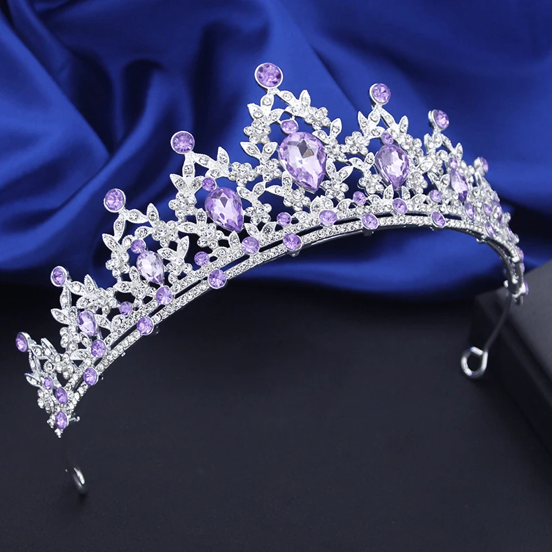 Rhinestone Crystal Small Tiaras Princess Crown for Girls Birthday Dress Accessories Wedding Prom Hair Jewelry Gifts hair accessory jewelry accessories hair headdress bridal headwear hair band crown