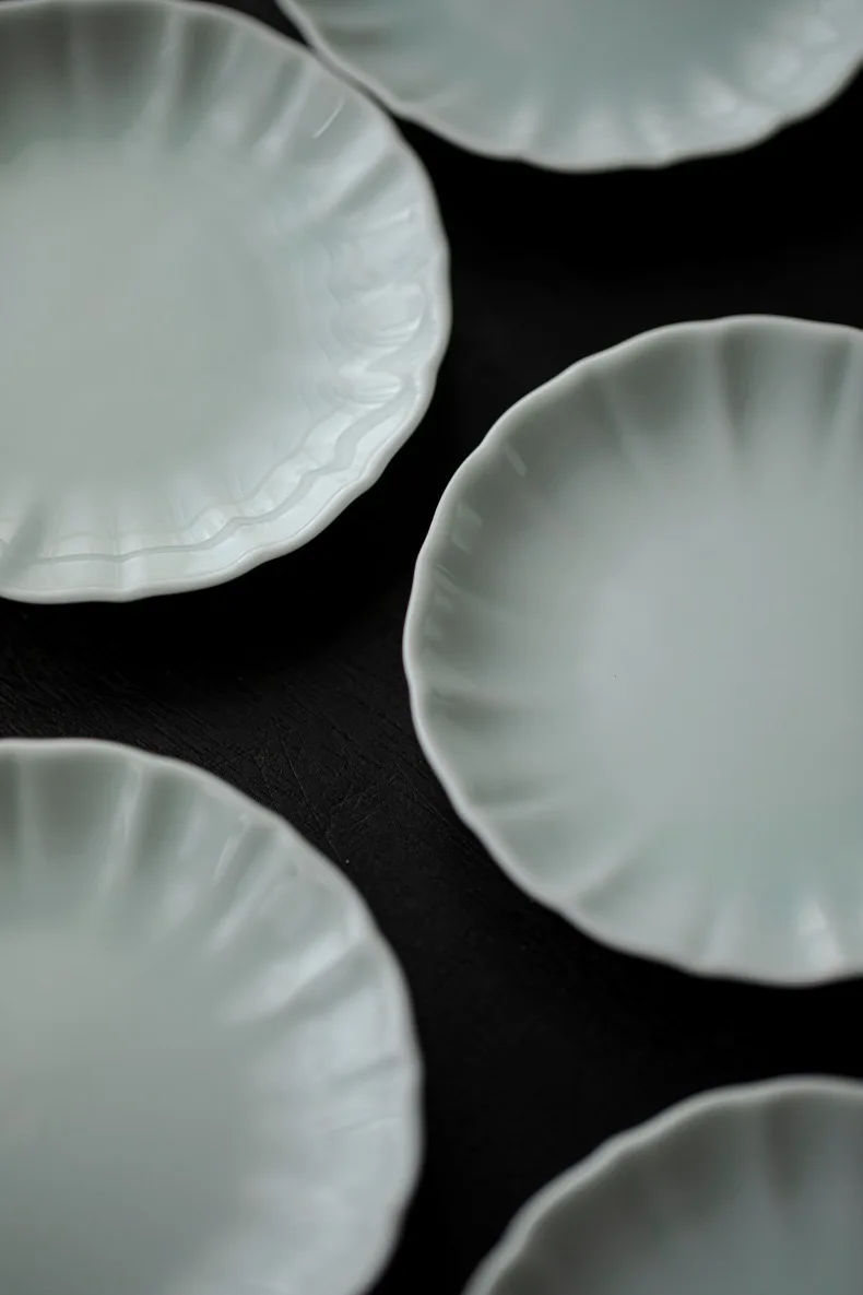 Kung Fu Teetasse Grüne Keramik Gaiwan Teeschale Teezubehör jingdezhen Teekanne Set Teegeschirr – Detail 24