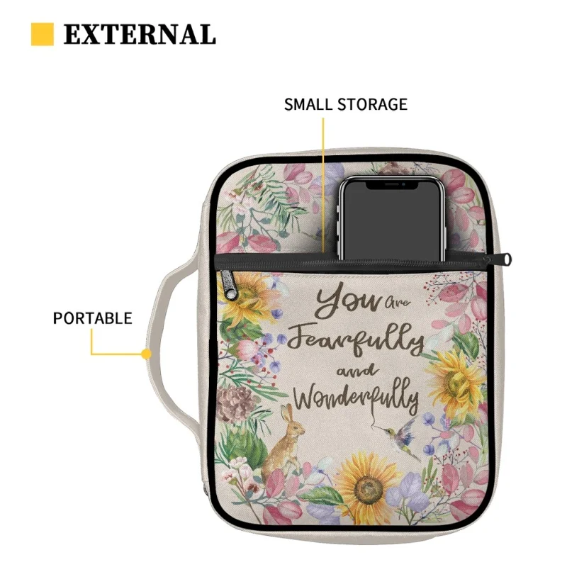 

Сумка для хранения Библии, сумка для изучения Библии, священный чехол, женская сумка для переноски, защитная Холщовая Сумка для книг, сумка для хранения, пылезащитная христианская сумка