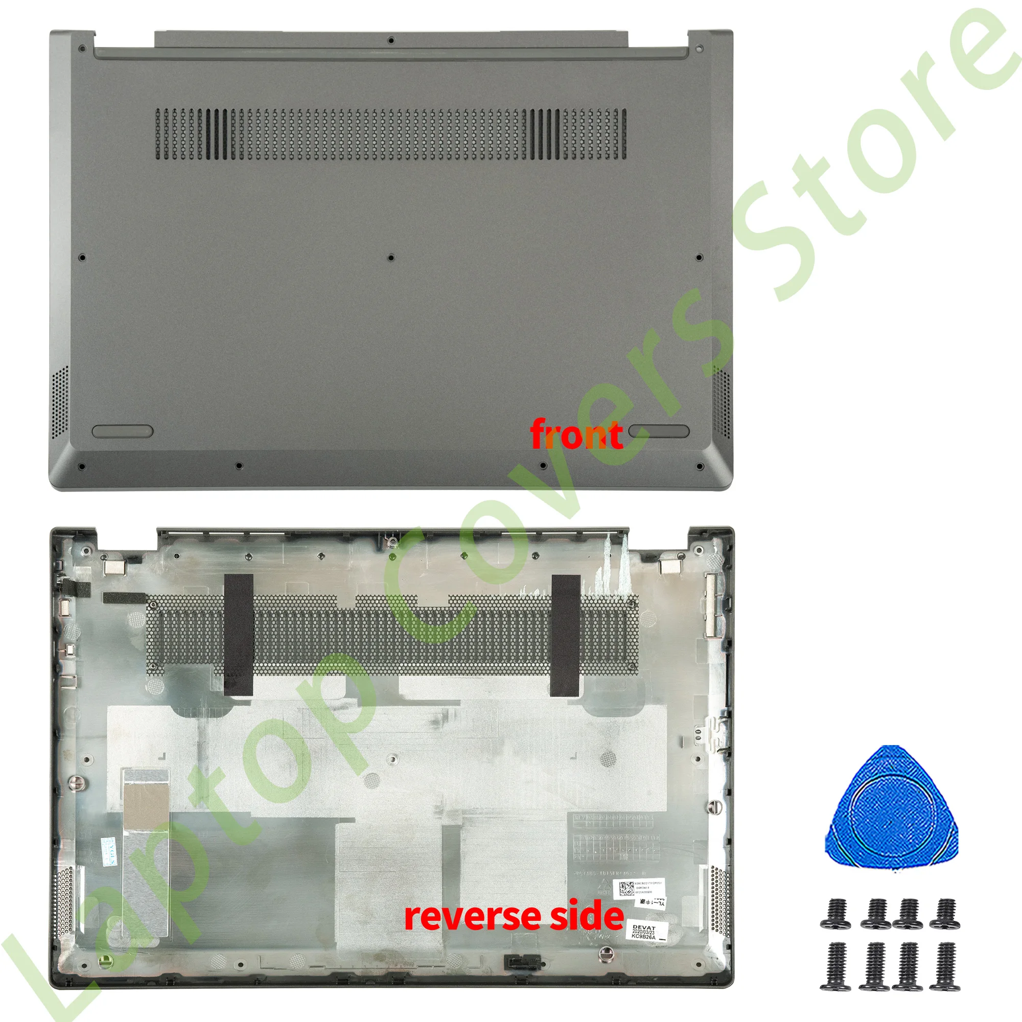 

Нижний корпус, подставка для ноутбука Lenovo IdeaPad Flex-14IWL C340-14 14API 14IML, запасные части для ноутбука со сканером отпечатка пальца