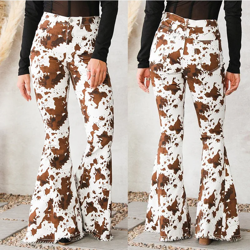 

Flare Jeans for Women Stretch Streetwear Vintage Casual Fashion Slim High Waist Women Jeans