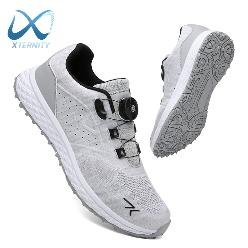 2023 Quick Lacing Golf Shoes Comfortable Training Golf Sneakers Men Outdoor Non Slip Golfler Footwear