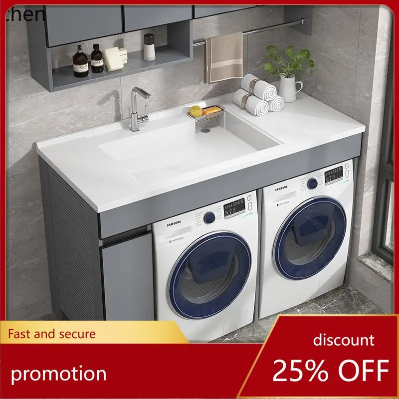 HT washing machine dryer combination cabinet double position laundry ...