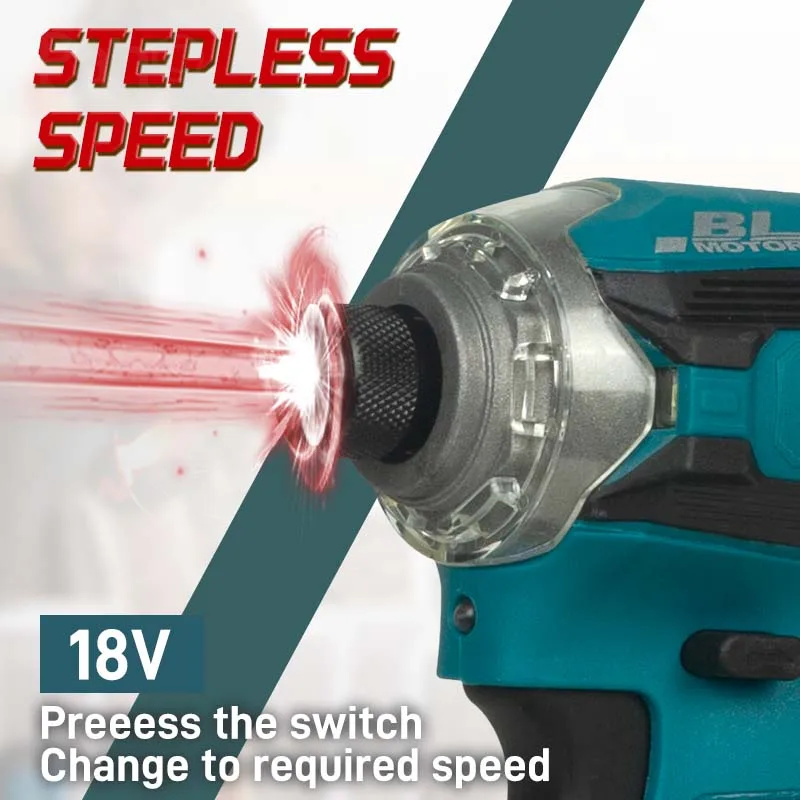 Makita DTD171 electric screwdriver rechargeable hand drill brushless high torque 18V lithium impact screwdriver 2