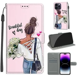 Flower Pattern Flip Wallet Leather Phone Case with Stand and Book Cover Design - Galaxy A37 (C09)