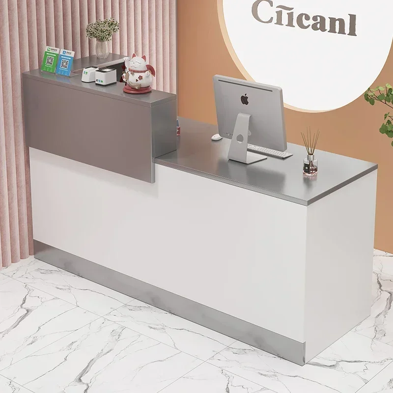 Reception Desk Luxury Furniture Design Stores Modern Table Atelier Luxurious Counter Store Morden Aesthetic Pulpito Decor Dhome