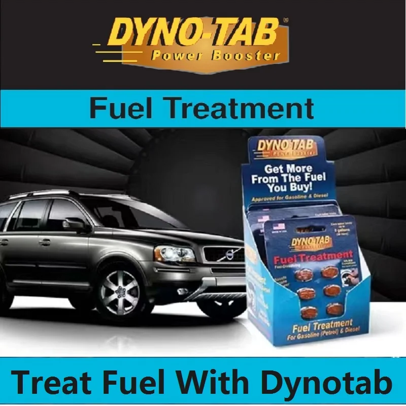 Dynotab Fuel Treatment Boost Octane Increase MPG Power Improve Fuel Economy Reduce Carbon Deposits Made in USA fuel saver octane booster