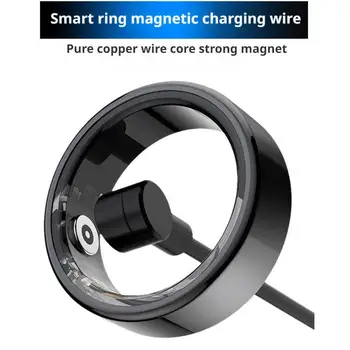 Cavo di ricarica per anello intelligente, connettore dock per anello intelligente, cavo di ricarica USB, cavo magnetico da 4 mm, adattatore di alimentazione, cavo da 30 cm