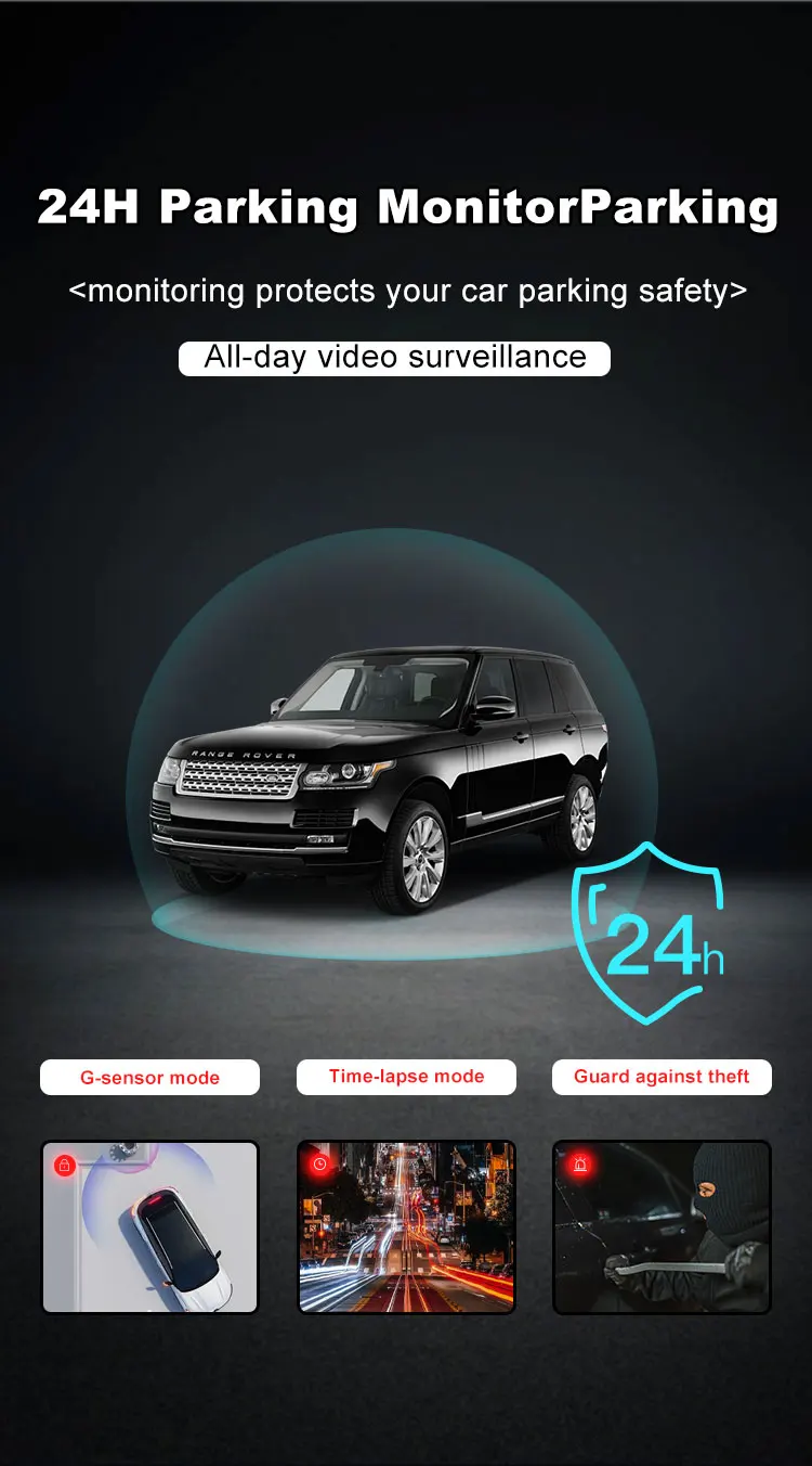 Description Picture 6 of item1080P Triple Lens Dash Cam with Ultra-Wide Angle Night Vision, WiFi Enabled, Front and Rear Vehicle Recording, High Definition