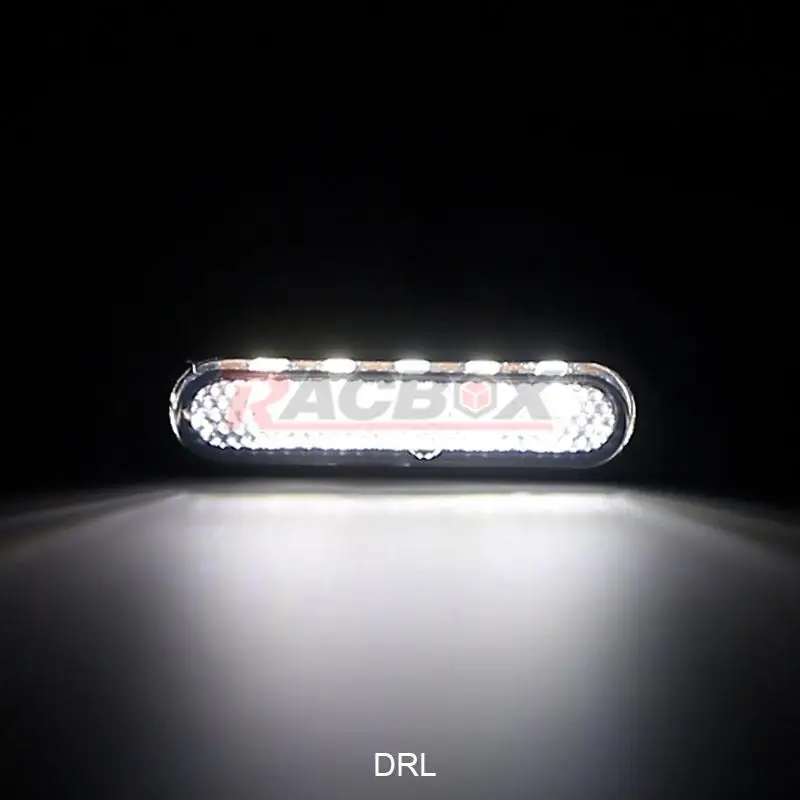 8mm 6led Motorcycle Turn Signals Light Flowing Rear Light Indicators White Amber