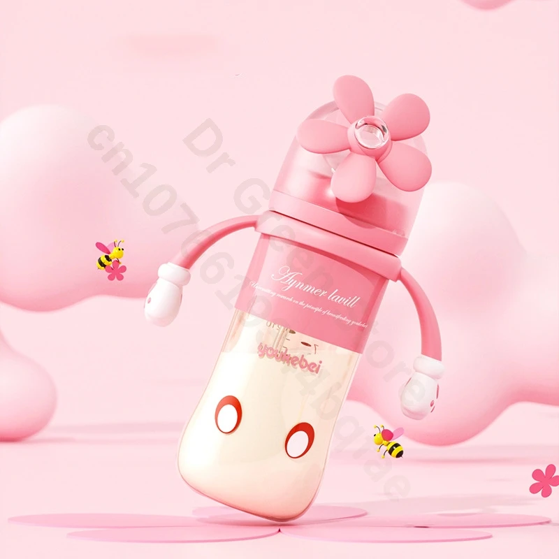 Big baby ppsu bottle / six months above weaning gods / baby newborn anti-Colic temperature-sensitive bottle