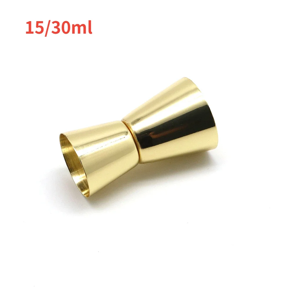 Stainless Steel Cocktail Shaker Measure Cup Double Head Ounce Cup 15/30ml Bartender Measuring Jigger Bar Accessories Home