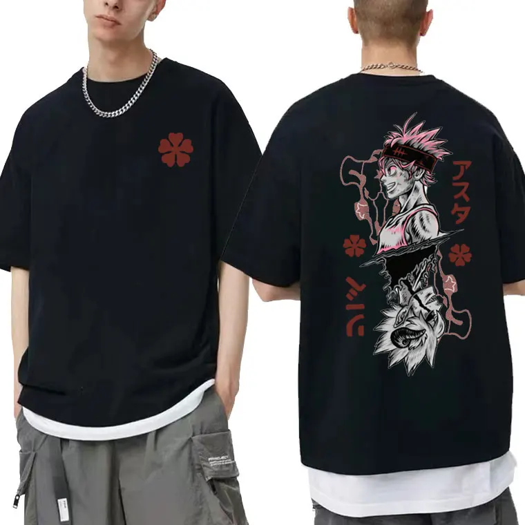 

Japanese Anime Black Clover Asta Graphic T-shirt Men Plus Size Tees Short Sleeve Man Fashion Oversized Tshirt Men's Manga Tees