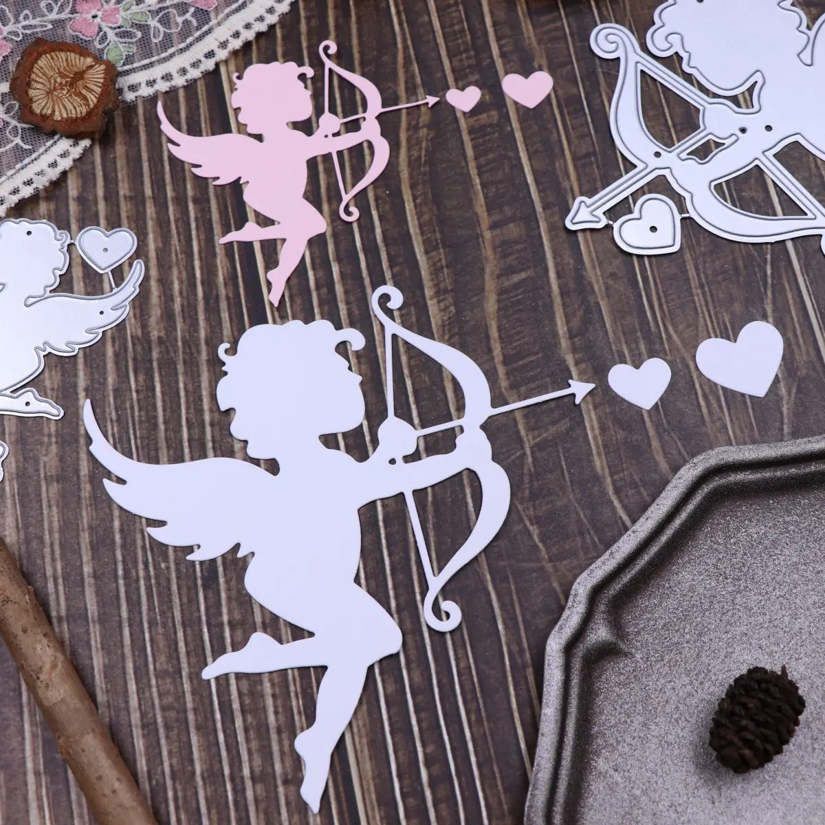 Cupid металлические Вырубные штампы для стрельбы из лука, свадебные благословения для скрапбукинга, сделай сам, альбом, инструмент для изготовления, высечка из углеродистой стали