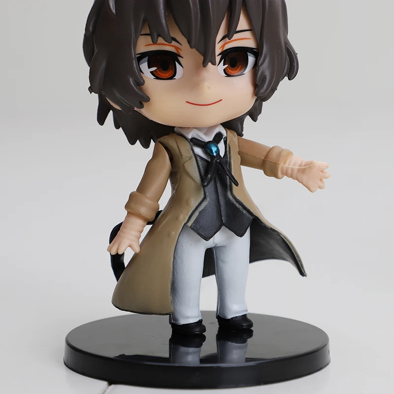 2Pcs Anime Bungo Stray Dogs Figures 10cm Dazai Osamu Nakahara Chuuya PVC Action Figure Bungo Stray Dogs Model Toys Doll for Kids goku toys