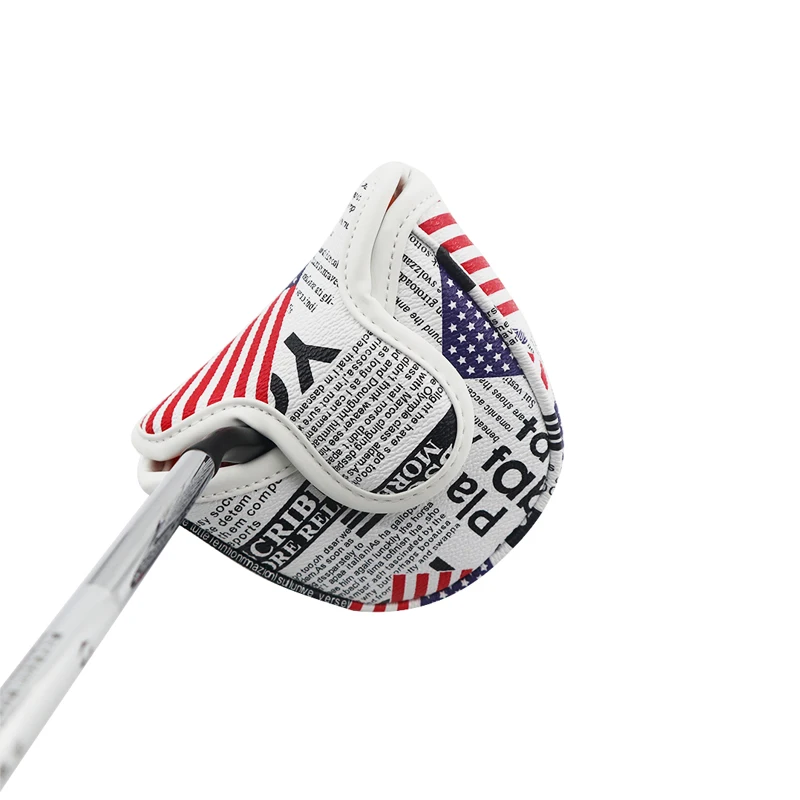 Golf Putter Covers Mallet Putter And Blade Putter Magnetic Closure Golf Club Protector Covers PU Leather Golf Wood Head Covers