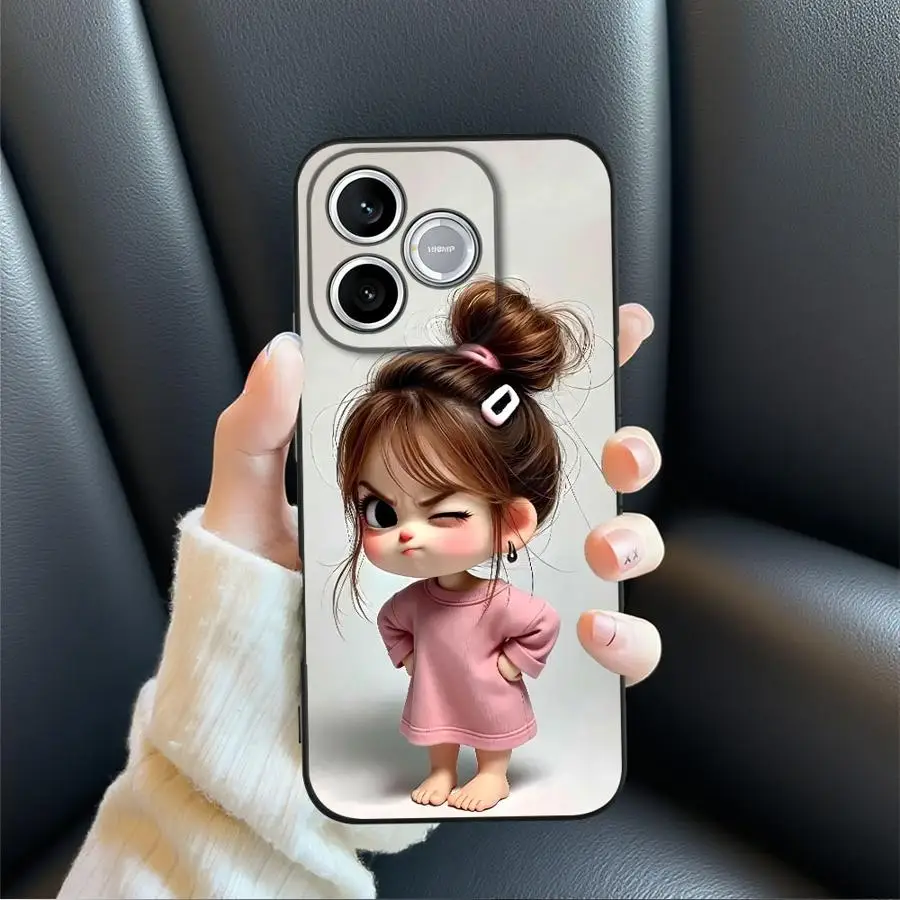 Cute Cartoon Girl Phone Cover Case