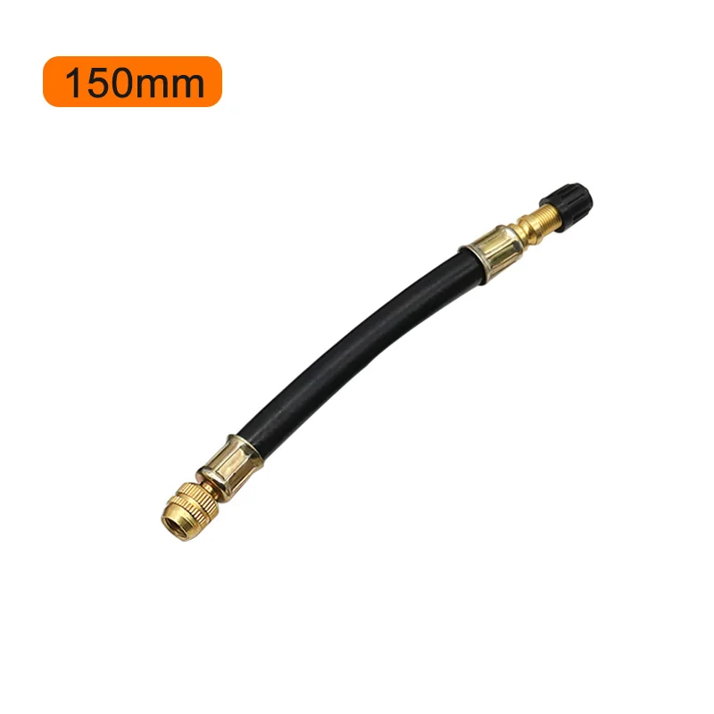 Bandenpompslang, 24 Cm Bandenpompslang Met 2 Stuks 8 Mm Autoventiel Hendel Plug Air Chuck Ventielverlengingsset Autoventiel Bandenpomp Adapter F