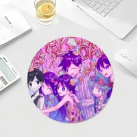 Anime Omori Large GamingNon-slip Round Big Promotion Table Mat Student Mousepad Computer Keyboard Pad Games Pad for PC Mousemat 2