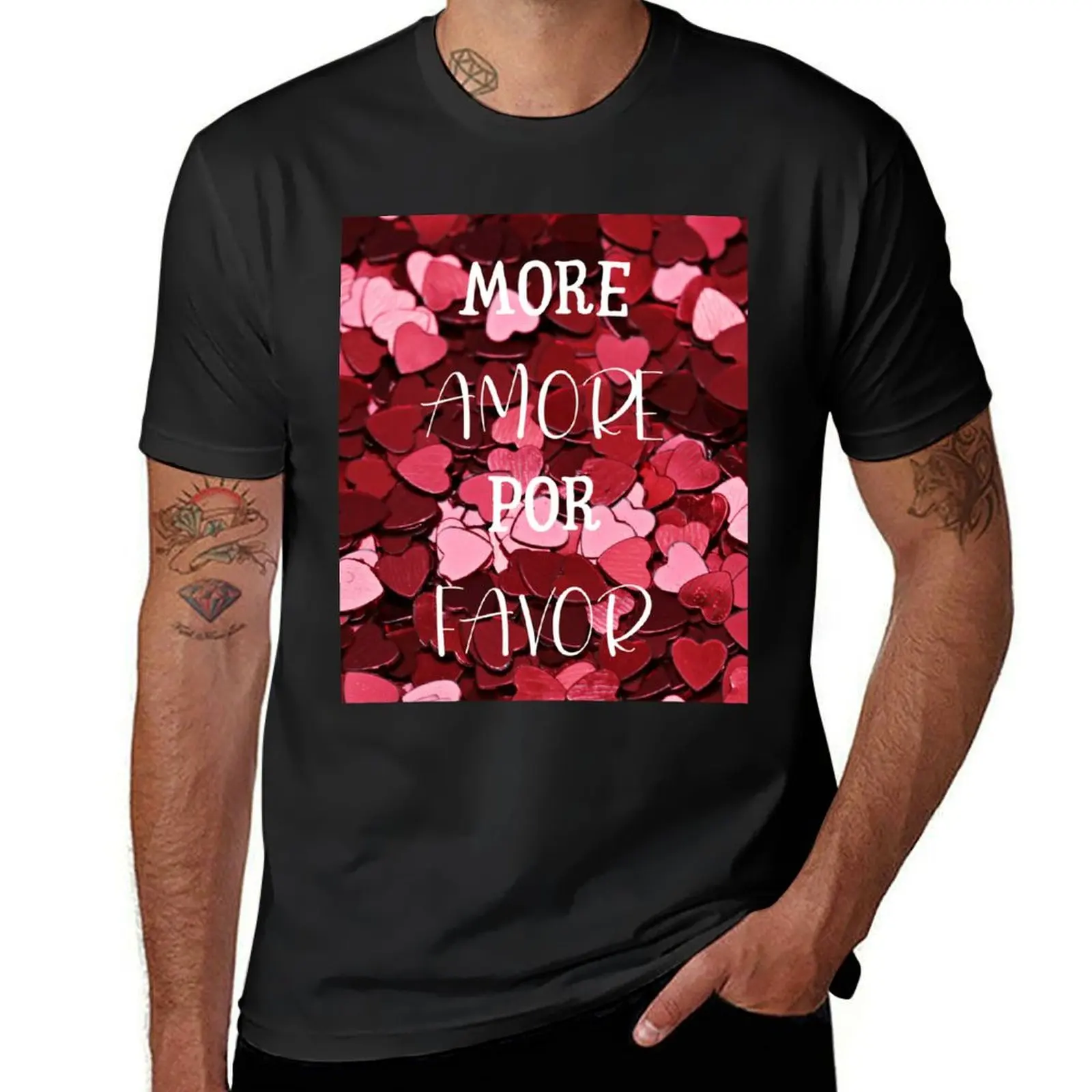 

More amore por favor T-Shirt oversizeds Blouse mens funny t shirts