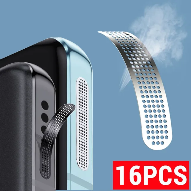 16-1PCS Universal Metal Dustproof Adhesive Mesh Sticker