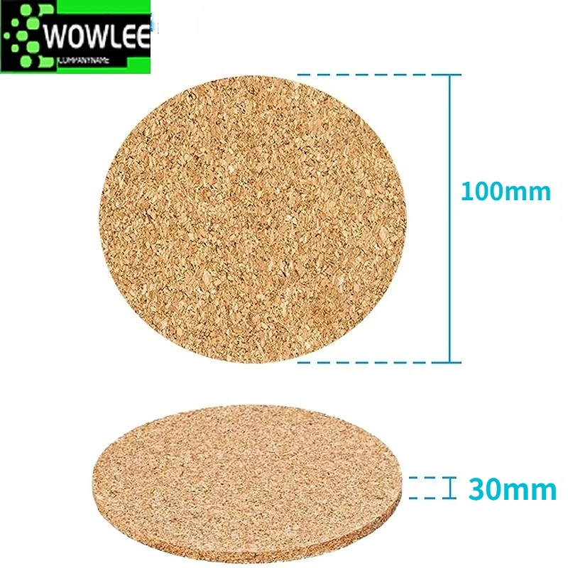 10Pcs Handy Round Shape Dia 9cm Plain Natural Cork Coasters Wine Drink Coffee Tea Cup Mats Table Pad For Home Office Kitchen New images - 6