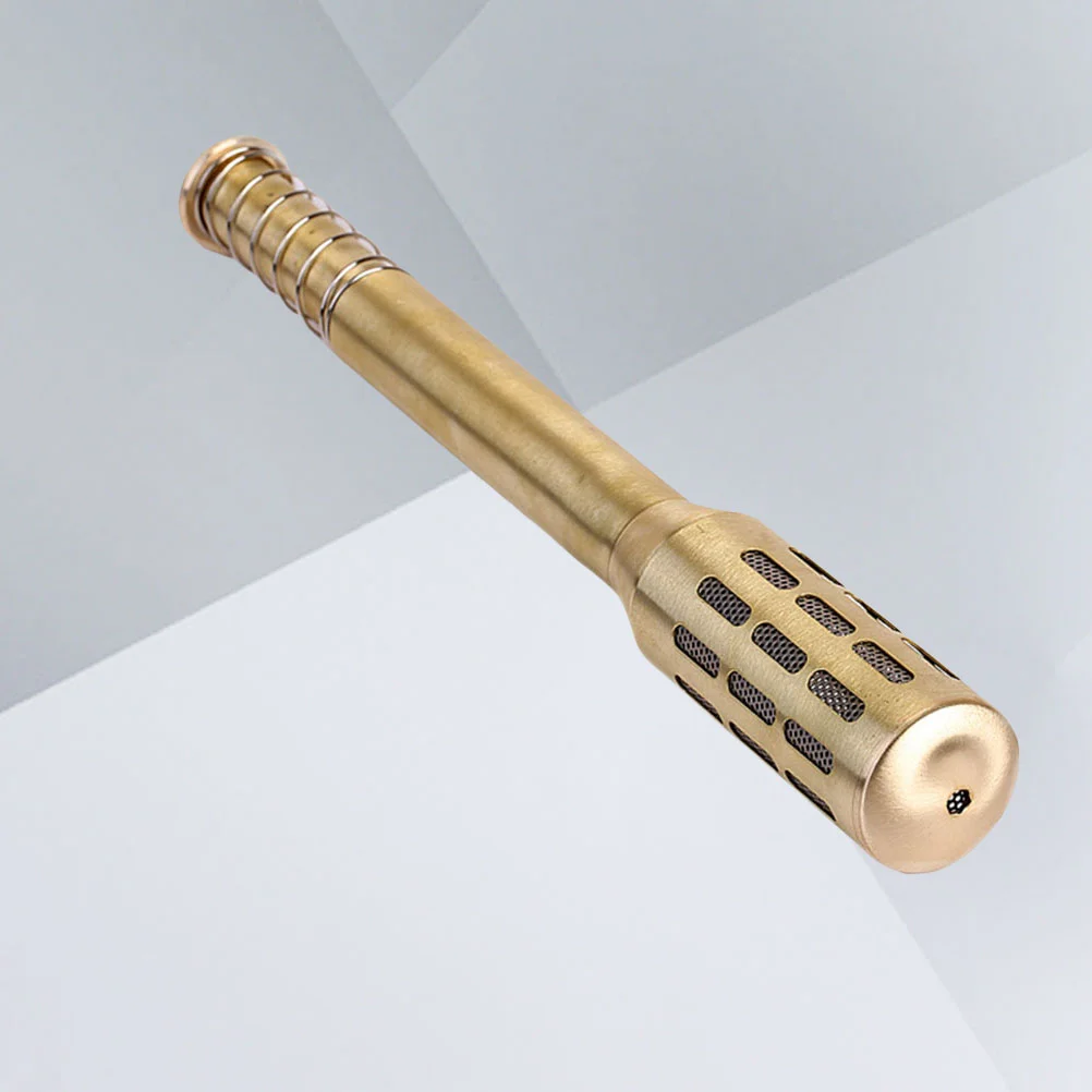 

Big Copper Brass Moxa Roller Stick Moxibustion Massage Burner Improve Blood Circulation (Gold)