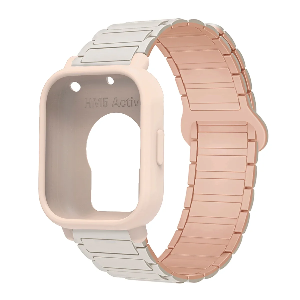 Enhanced Protective Case with Silicone Strap and Magnetic Sports Bands - Full Cover Screen TPU Soft Shell