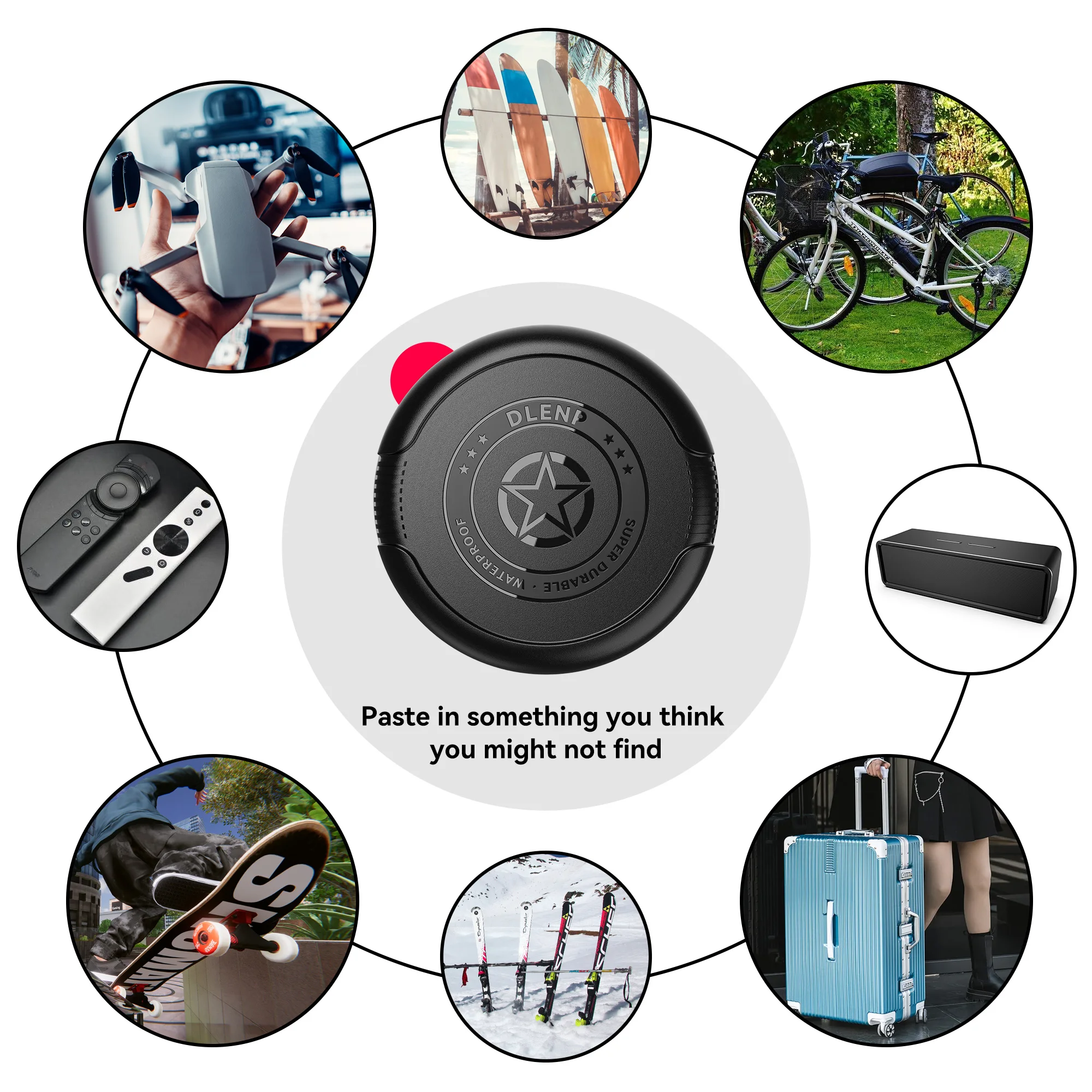 4Pack IPX8 Waterproof Airtag Case For Apple Airtags Holder with Ultra Adhesive Sticker for Wallet TV Remote Drone Luggage Car 5 4Pack IPX8 Waterproof Airtag Case For Apple Airtags Holder with Ultra Adhesive Sticker for Wallet TV Remote Drone Luggage Car - Image 5