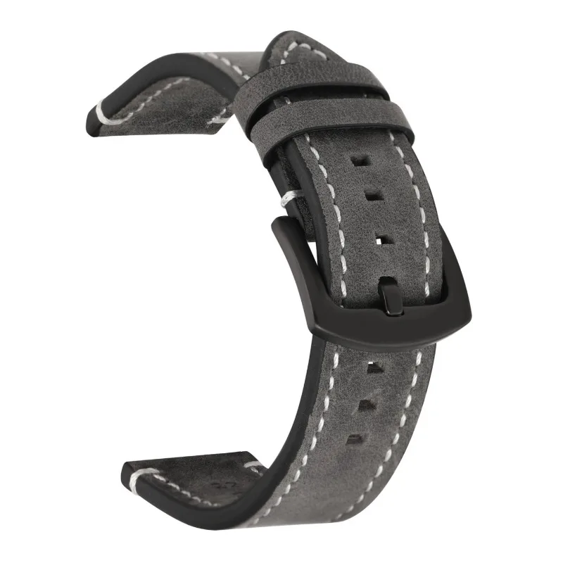 Vintage Quick Release Genuine Cowhide Leather Watch Bracelet Strap