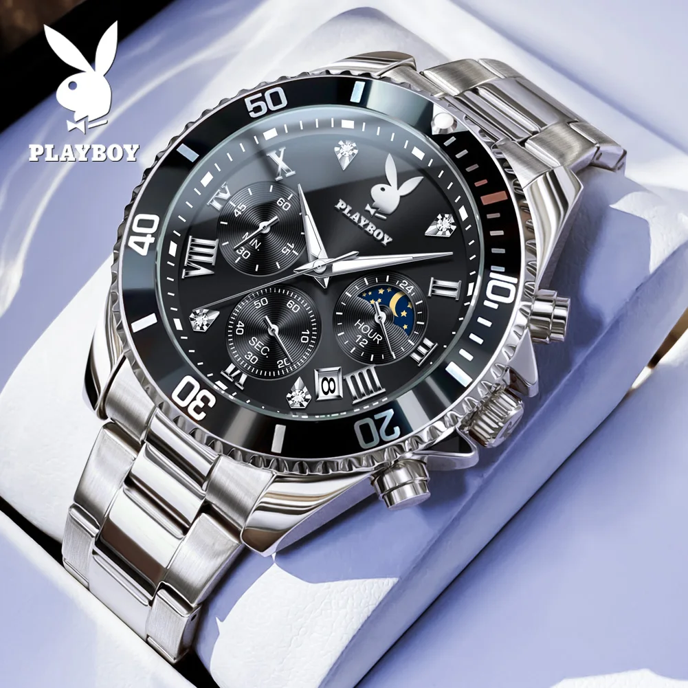 プレイボーイ PLAY BOY ALARM CHRONOGRAPH 腕時計 PLAYBOY - PLAYBOY chronograph 腕時計の通販 by strum's shop