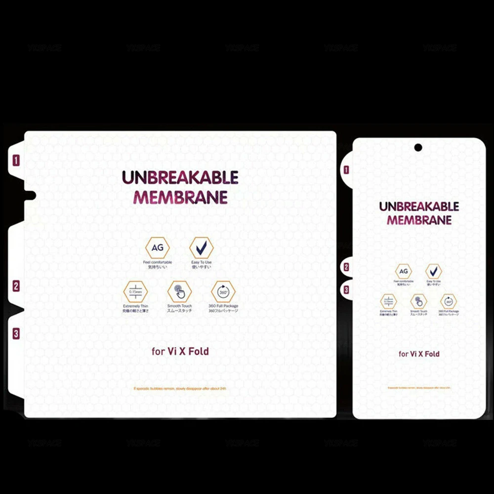 

2 in 1 VIVO X Fold Inner Front Matte Hydrogel Film For VIVO X Fold2 Clear HD TPU Soft Screen Protector Anti Fingerprint
