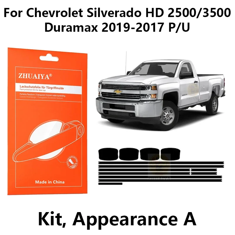 

Защитная пленка на края дверной ручки ТПУ для Chevrolet Silverado HD 2500/3500Duramax 2019-2017 P/U