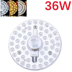 White/Tricolor Dimming LED Ring Ceiling Light - Modern Circular Panel Lamp (36W Tricolor dimming)