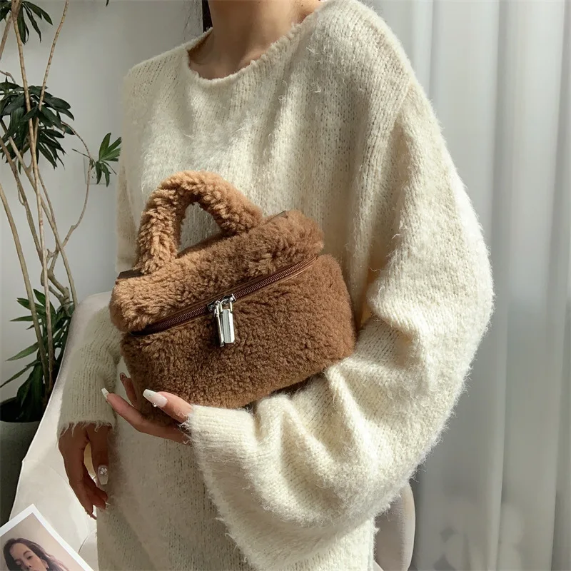 Bolso de diseñador de marca de lujo para mujer, moderno bolso de hombro de piel sintética para invierno, bolso cruzado de festival de moda Y2k para chicas