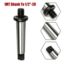 High Grade Tool Steel Morse Taper MT1 Adapter 1MT Shank to 12''20 Threaded Drill Chuck Arbor Thread Compatibility 1/2'' 20 2