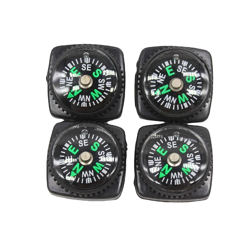 Mini Watch Strap Button Compass for Paracord Bracelet Survival Mini Pocket Compass Outdoor Hiking Camping Accessories