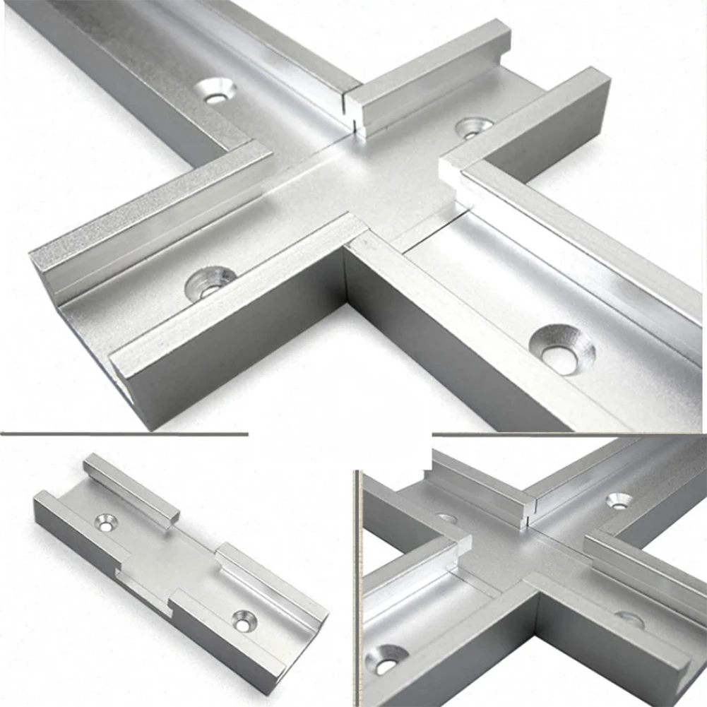 

1PC 800mm T-Track Woodworking Universal Chute Cross Track Connector T-Track Intersection Aluminum Hand Tool Accessory
