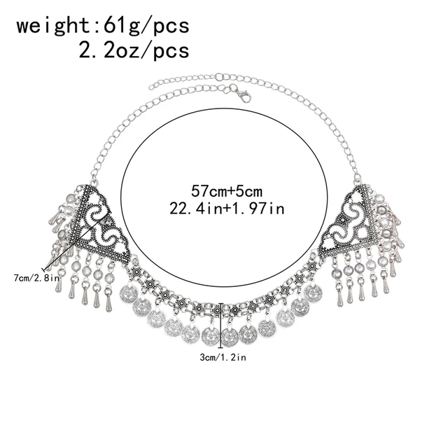 Catena Per Capelli Stile Boho - Vintage, Per Festival E Matrimoni, Regolabile - Foto 7