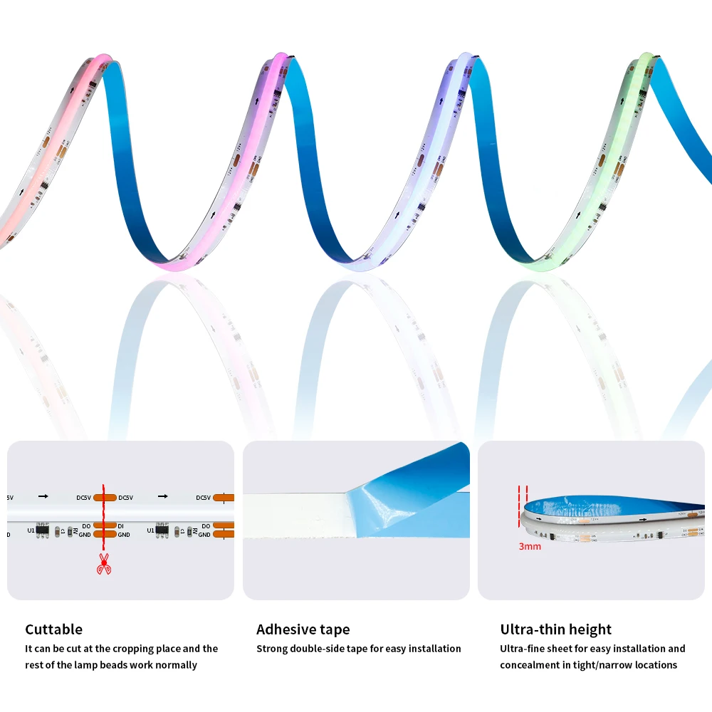 รูปสินค้า LED Strip ไฟยืดหยุ่น สีสันสดใส 24V