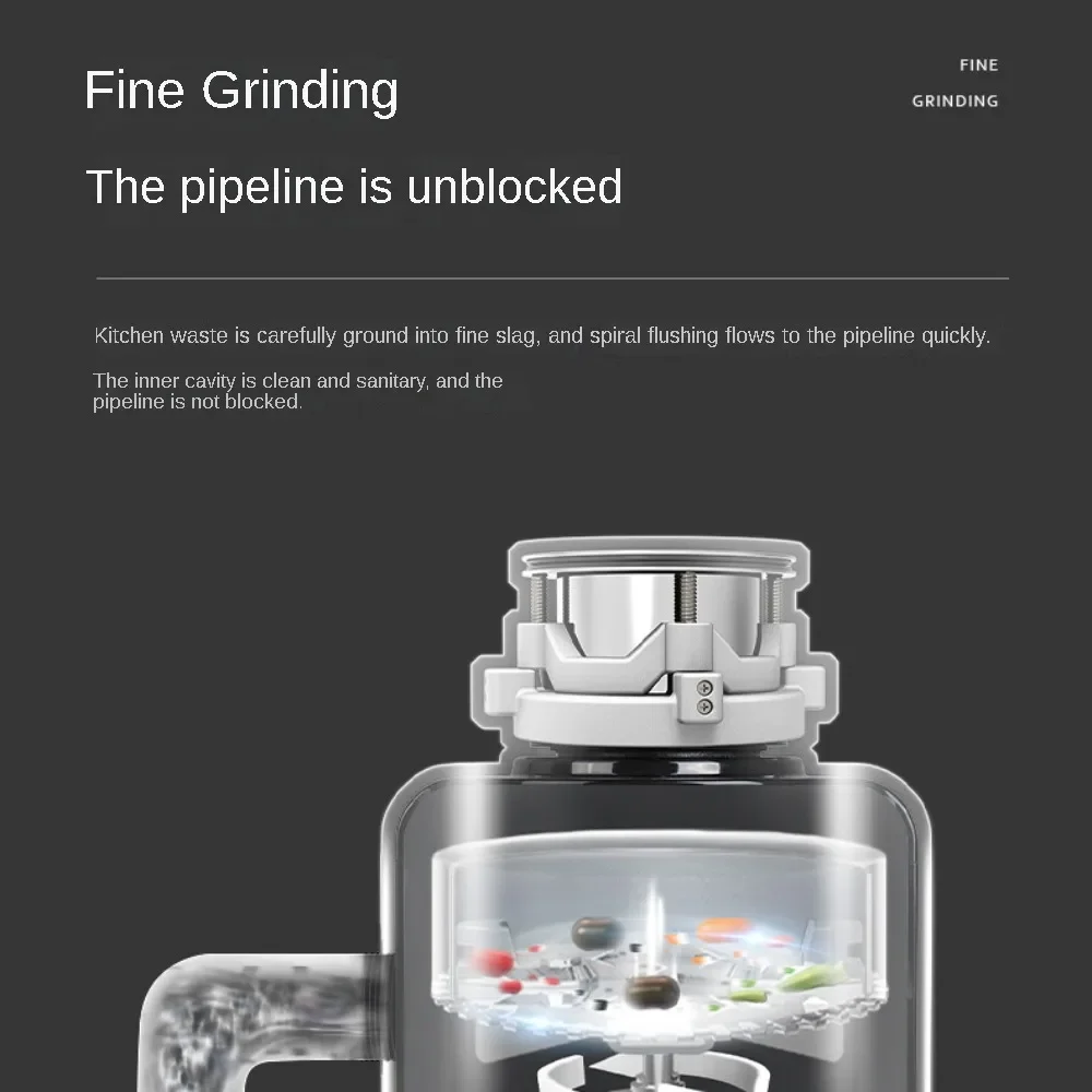 Home Appliances Kitchen Waste Disposer Anti-card Anti-blocking Wireless Switch Home Dining Kitchen Sink Food Processor  그라인더 6
