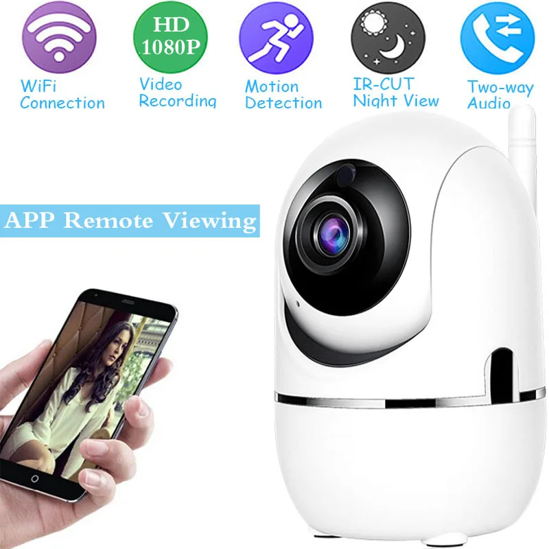 

IP-камера 1080P, Wi-Fi, ночное видение, поддержка SD-карты